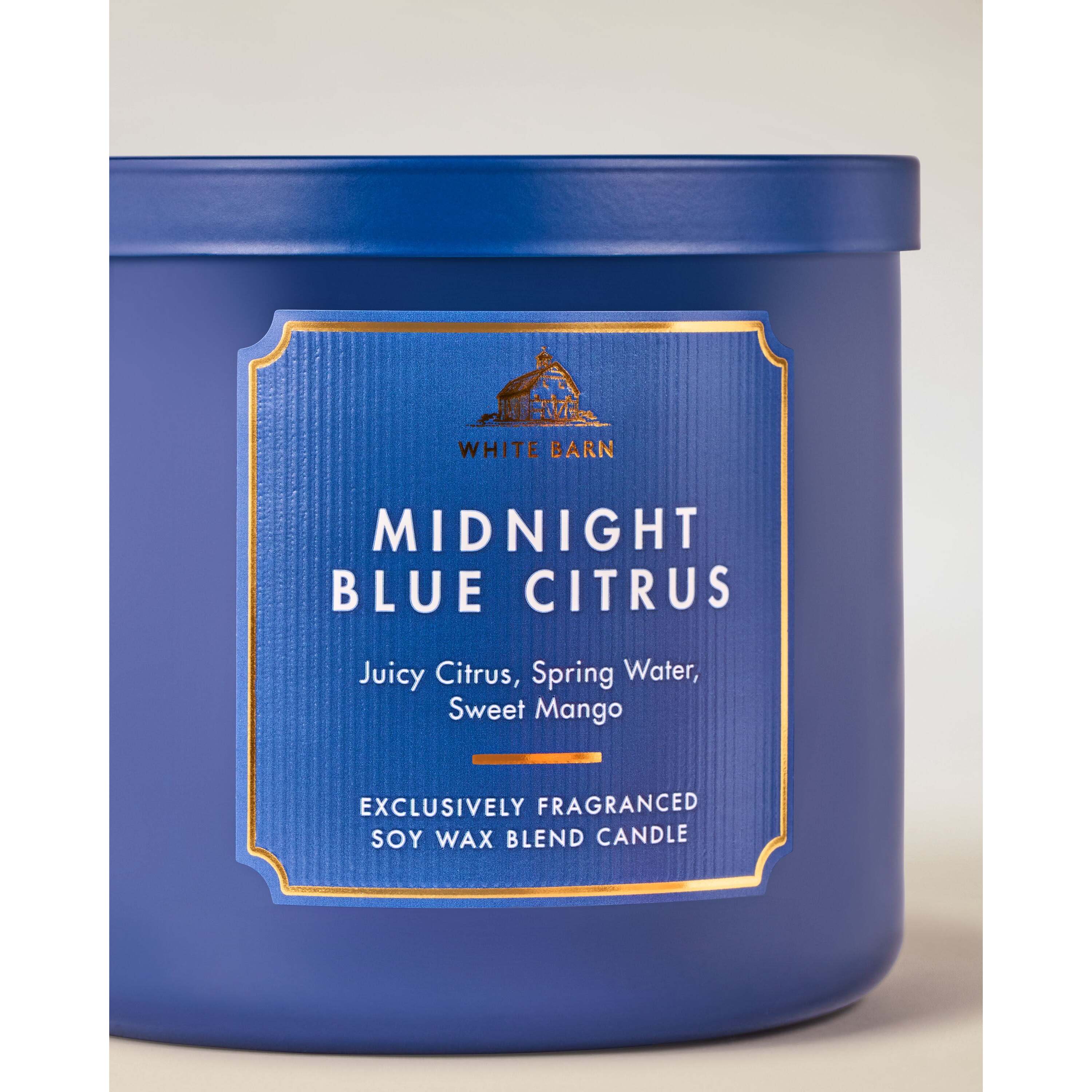 Midnight Blue Citrus 3-Wick Candle - Image 2