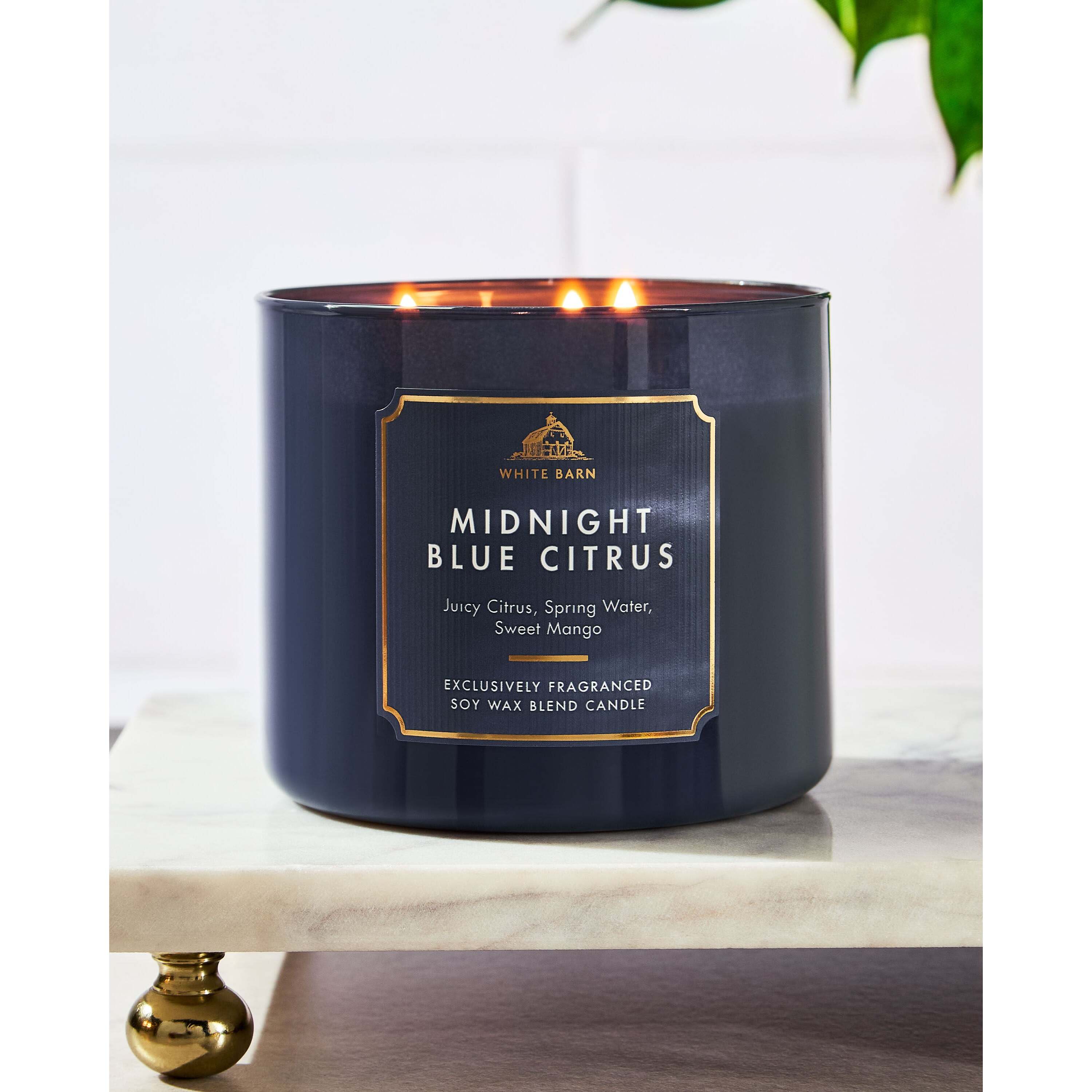 Midnight Blue Citrus 3-Wick Candle - Image 6