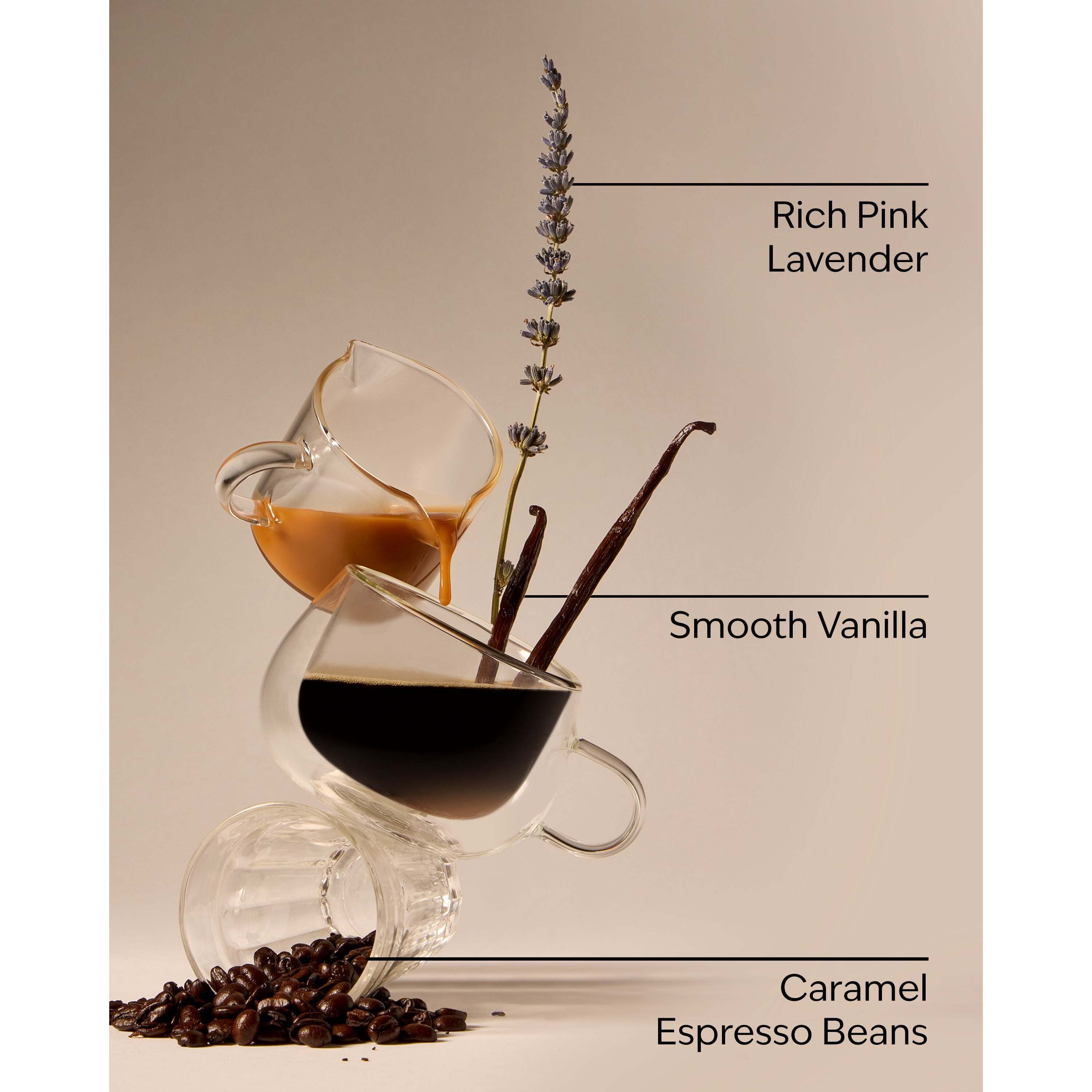 Pink Lavender & Espresso 3-Wick Candle - Image 3