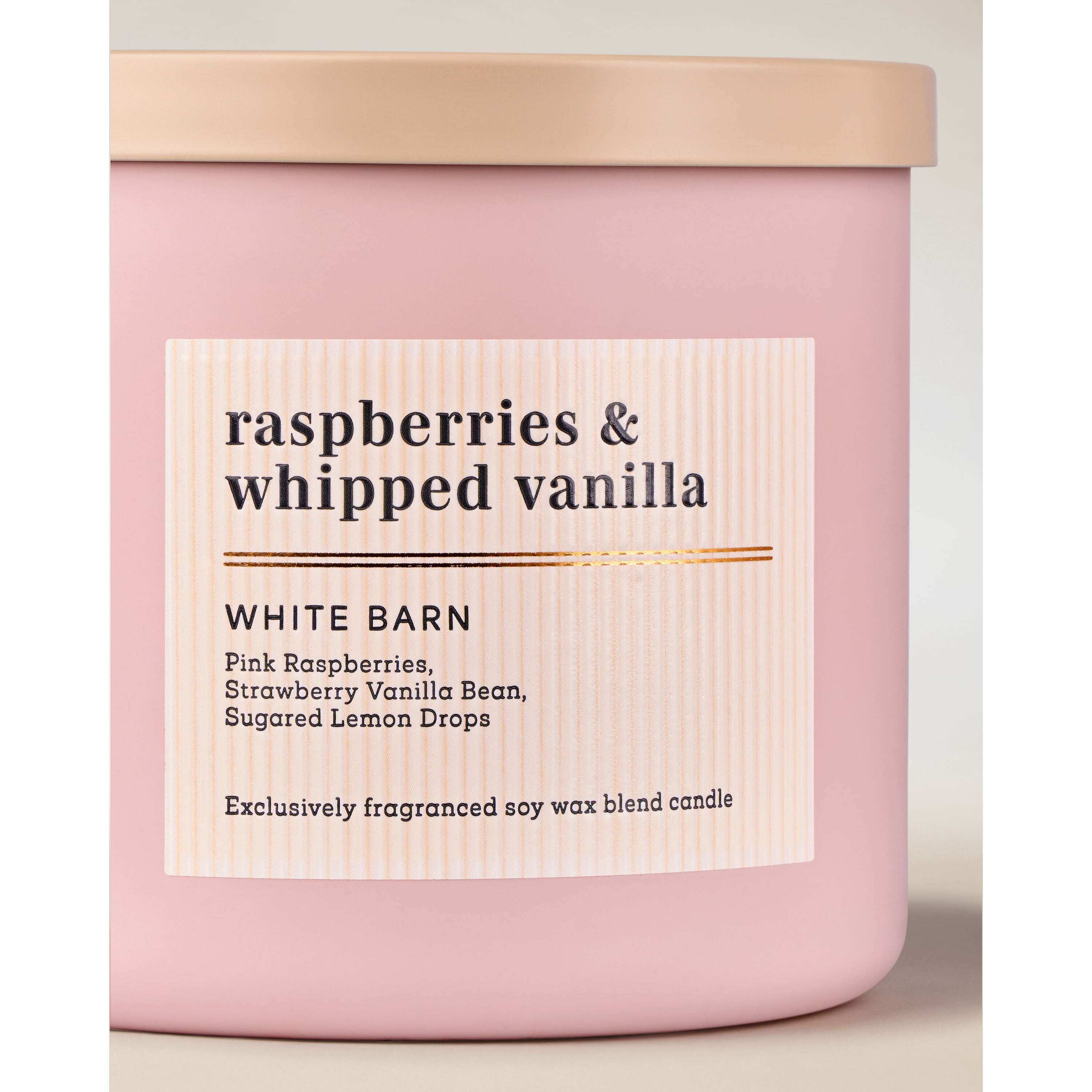 Raspberries & Whipped Vanilla 3-Wick Candle - Image 2