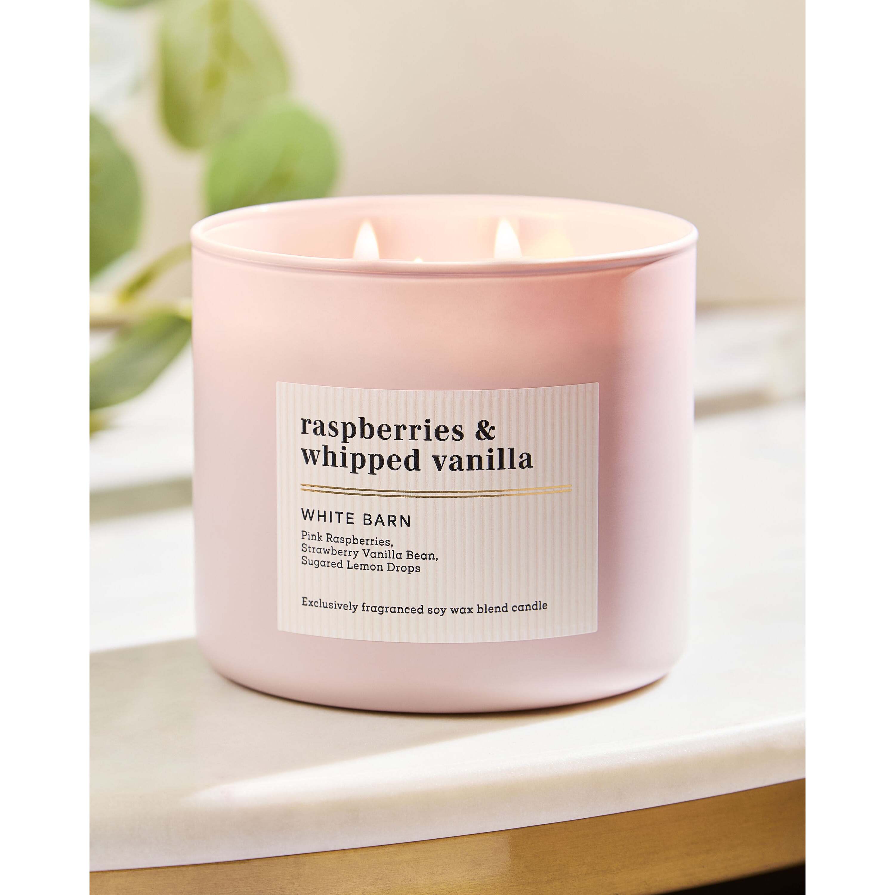 Raspberries & Whipped Vanilla 3-Wick Candle - Image 6