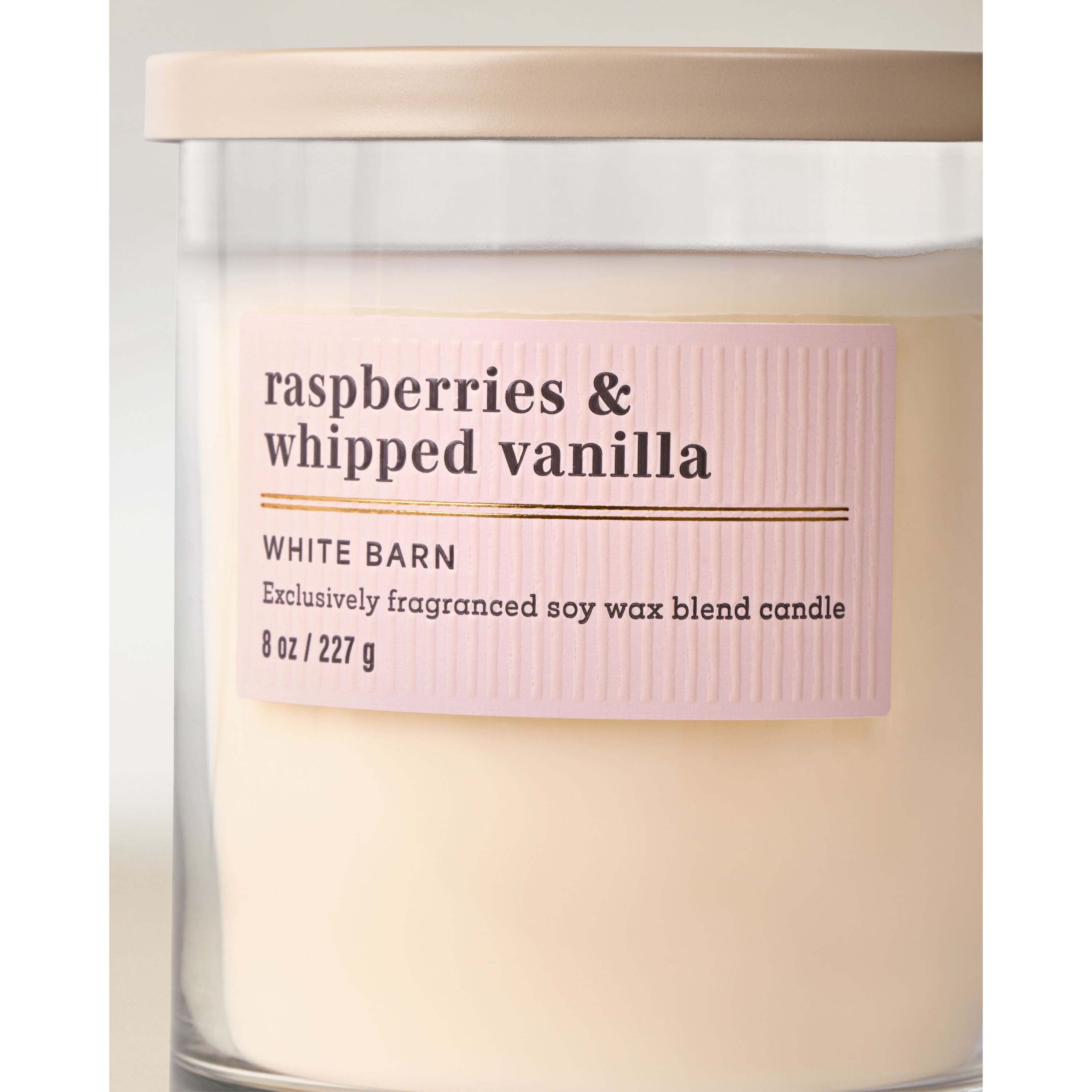 Raspberries & Whipped Vanilla Single Wick Candle - Image 2