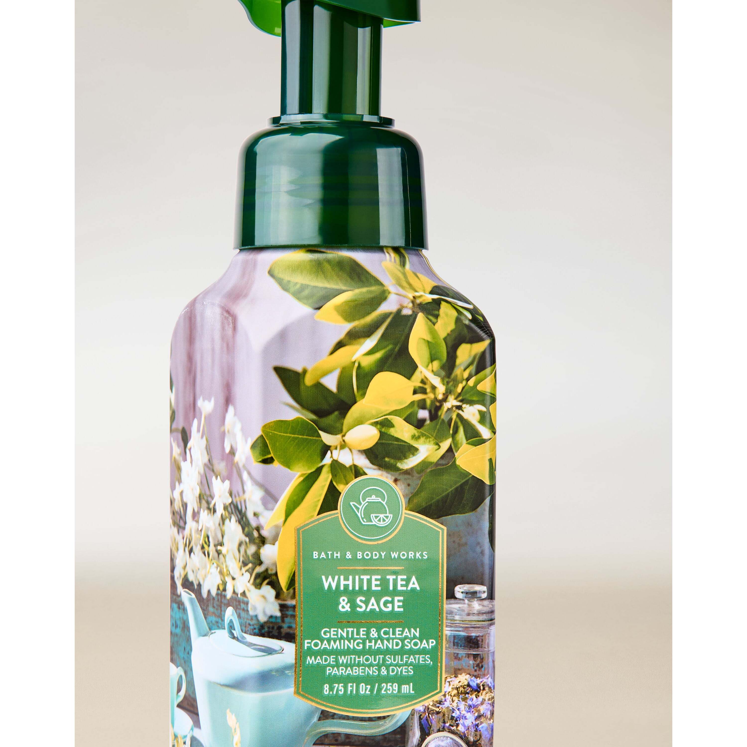 White Tea & Sage Gentle & Clean Foaming Hand Soap - Image 2