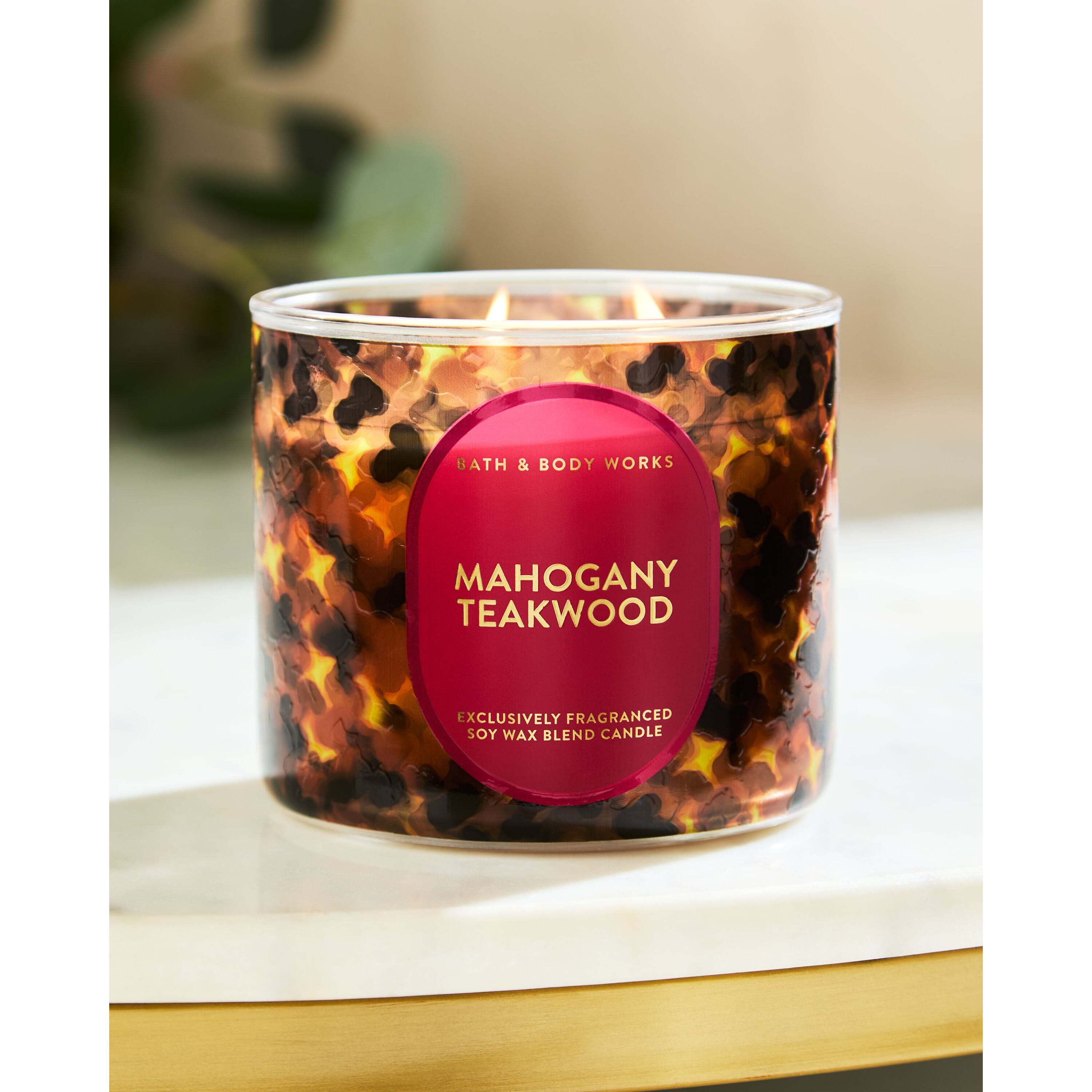 Mahogany Teakwood 3-Wick Candle - Image 6